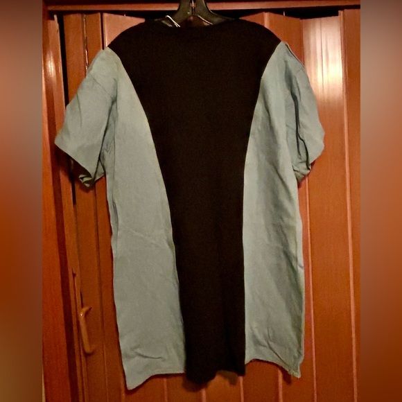 La Ross denim and black mini dress size small NWT - Picture 4 of 6